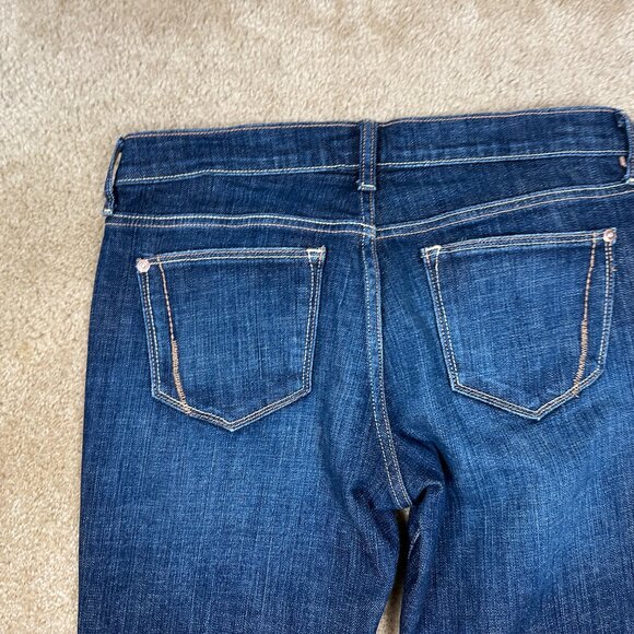 Old Navy Jeans Womens 4 The Flirt Boot Cut Flare Dark Wash Blue Denim NWOT - Picture 9 of 9
